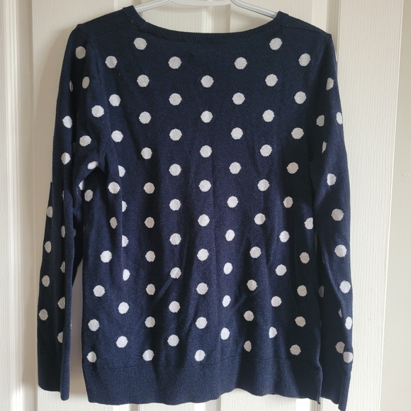 Blue pokadot sweater - Picture 2 of 3